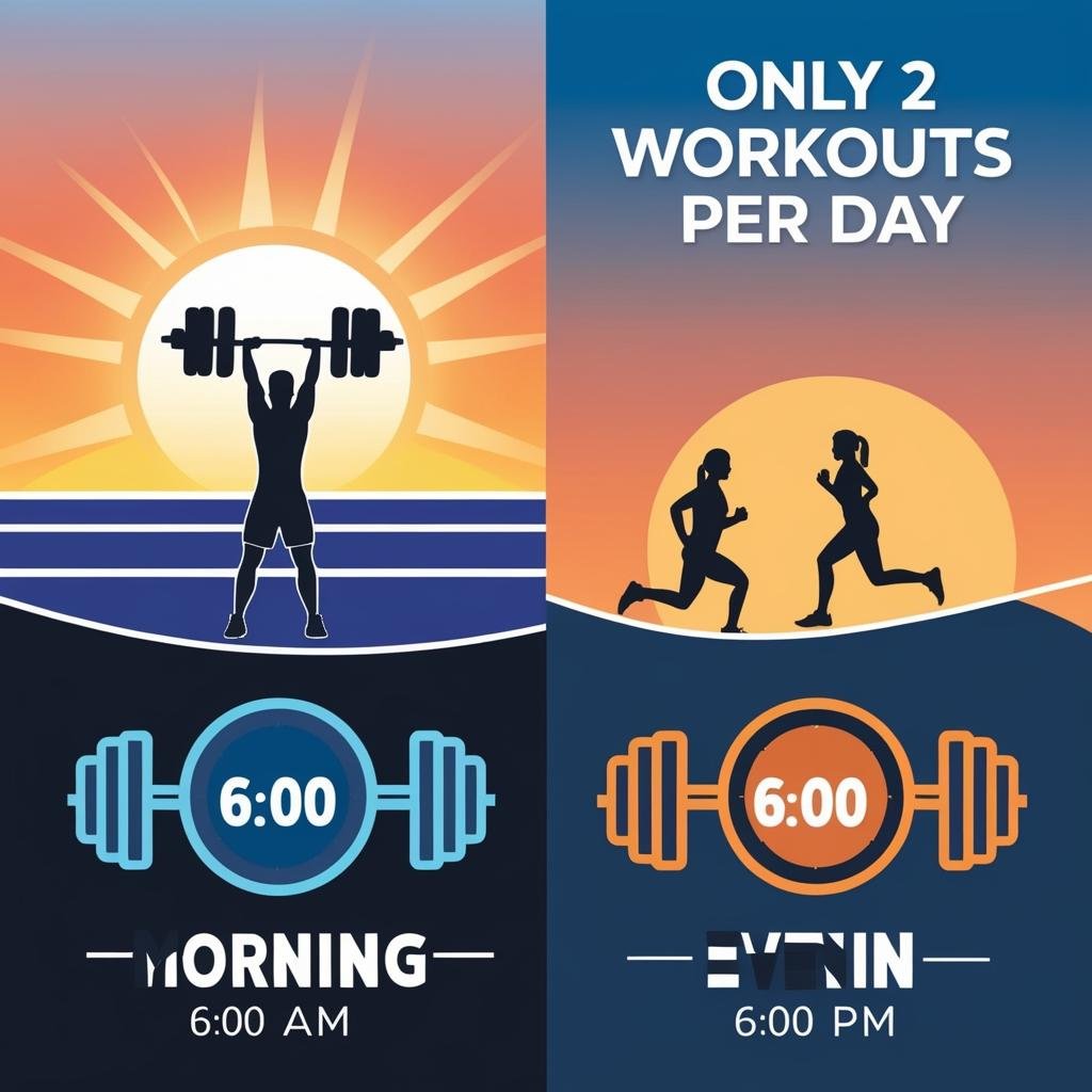 How and Why to Do Only Two Workouts a Day - Complete Guide