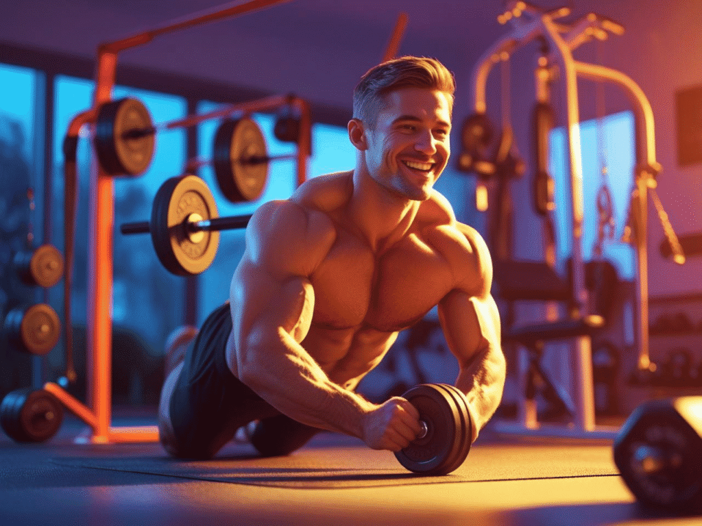 Beginner learning how to start a fitness routine for beginners at home