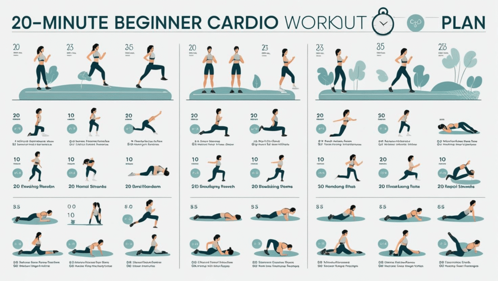 Complete 20-Minute Beginner Cardio Workout Plan