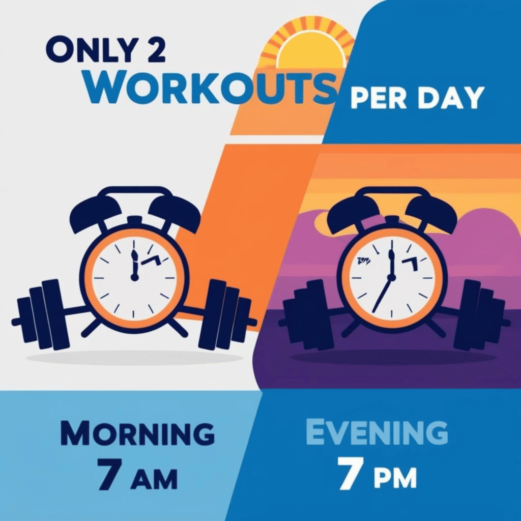 How and Why to Do Only Two Workouts a Day - Complete Guide