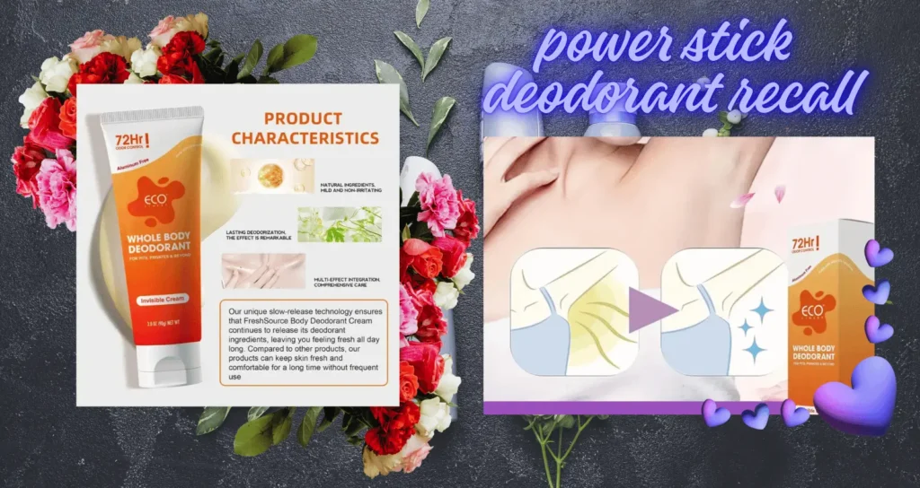 power stick deodorant recall