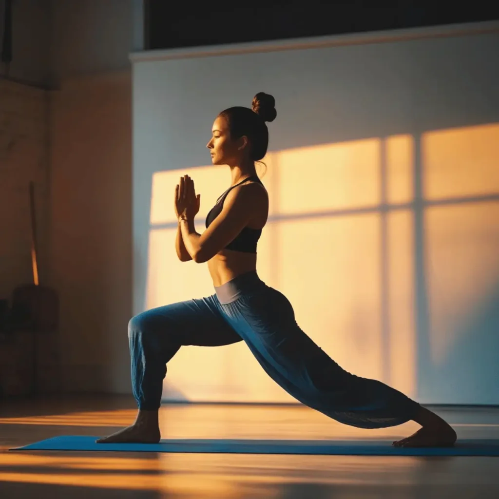 Vinyasa Yoga flow synchronizing breath with movement
